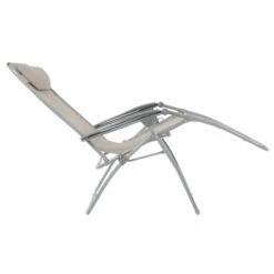 Garden Recliner Chair Taupe Zero Gravity Relaxer Recliner Chair -XS Stock Shop XS6962 1600 3