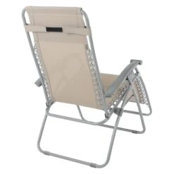 Garden Recliner Chair Taupe Zero Gravity Relaxer Recliner Chair -XS Stock Shop XS6962 1600 4