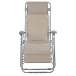 Garden Recliner Chair Taupe Zero Gravity Relaxer Recliner Chair -XS Stock Shop XS6962 1600 5