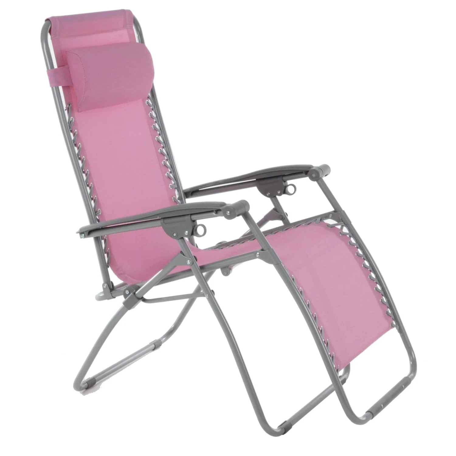 Garden Recliner Chair Wild Rose Pink Zero Gravity Relaxer Texteline 2 Garden Recliner Chair Wild Rose Pink Zero Gravity Relaxer Texteline - Image 2