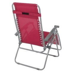 Garden Recliner Chair Persian Red Zero Gravity Relaxer Texteline -XS Stock Shop XS6965 1600 4