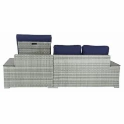 Azuma Grey Rattan Garden Sofa Set Recliner Lounger Tivoli -XS Stock Shop XS6987 1600 3