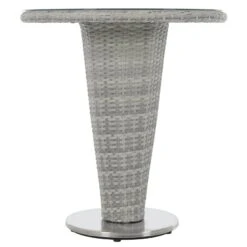 Cone Bistro Set Grey Rattan Garden Table Chairs -XS Stock Shop XS7014 1600 4