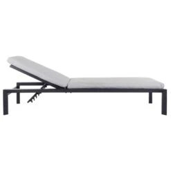 Azuma Grey Sun Lounger Set Garden Recliners Table Aluminium -XS Stock Shop XS7017 1600 3 opt