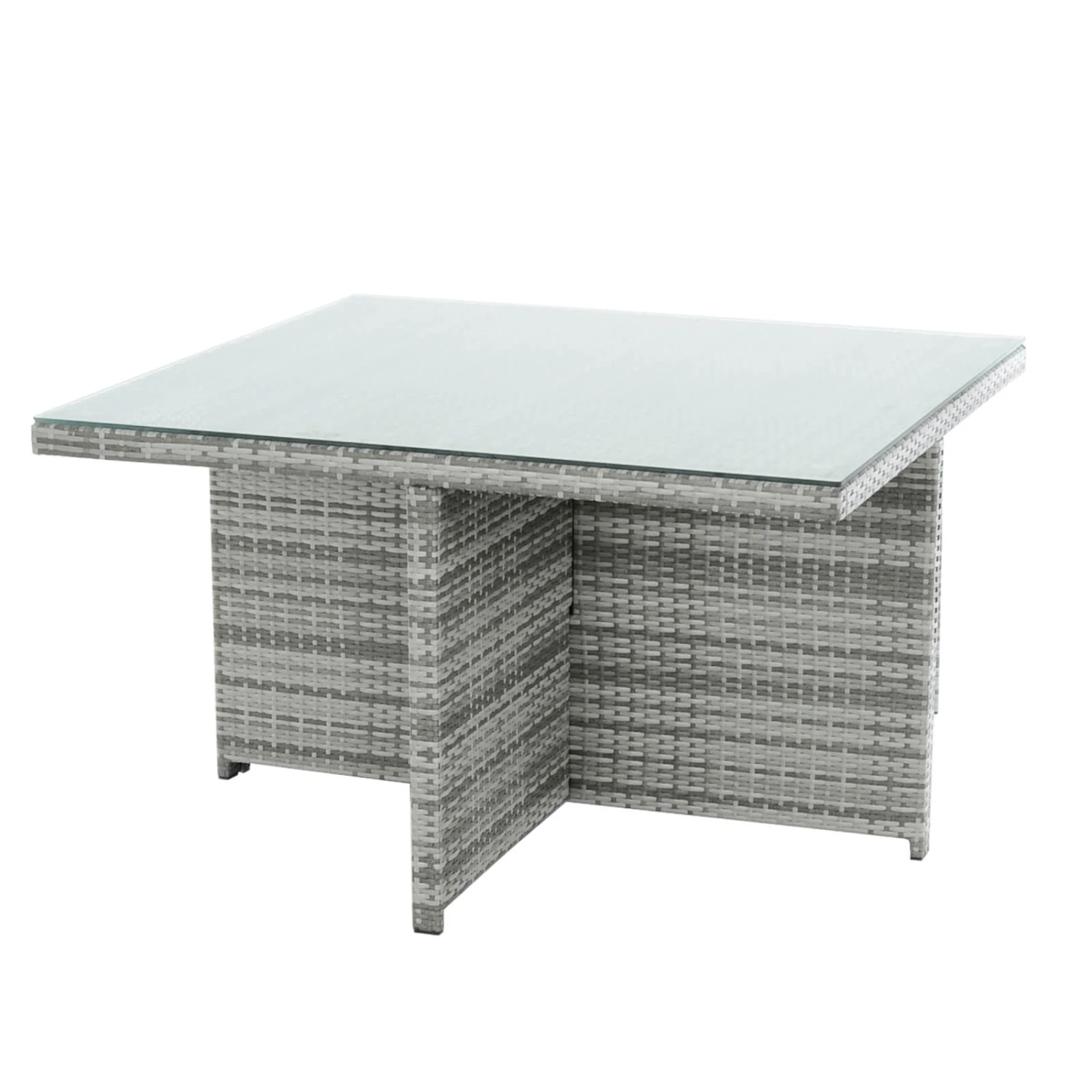 Azuma Grey Rattan Garden Cube Set Table Chairs Stools Monza 4 Azuma Grey Rattan Garden Cube Set Table Chairs Stools Monza - Image 4