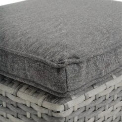 Barletta Garden Dining Set 3 Seater Sofa Grey Rattan Armchairs -XS Stock Shop XS7064 1600 13