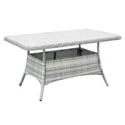 Barletta Garden Dining Set 3 Seater Sofa Grey Rattan Armchairs -XS Stock Shop XS7064 1600 6 opt