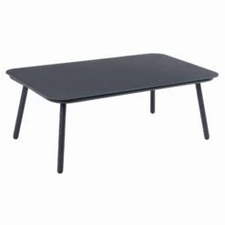 Teramo Garden Sofa Set Black Metal String Seats Glass Table -XS Stock Shop XS7068 1600 11