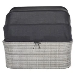 Azuma Arezzo Garden Sofa Set Canopy Grey Rattan Stools Table 15 Azuma Arezzo Garden Sofa Set Canopy Grey Rattan Stools Table -XS Stock Shop XS7073 1600 4