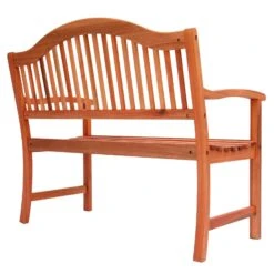 Azuma Wooden Bench 2 Seat Garden Hardwood Furniture -XS Stock Shop XS7094 1600 4