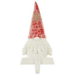 Novelty Gonk Christmas Stocking Hanger Santa Gnome Glitter -XS Stock Shop XS7168 1 opt