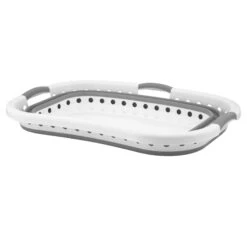 Collapsible Laundry Basket Space Saver Curved Side 37L -XS Stock Shop XS7226 1600 1 opt