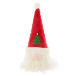 Novelty Christmas Tree Topper Santa Snowman Fabric Cone Hat 48cm -XS Stock Shop XS7237 1 opt