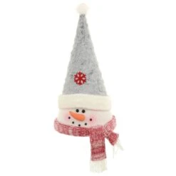 Novelty Christmas Tree Topper Santa Snowman Fabric Cone Hat 48cm -XS Stock Shop XS7238 1 opt