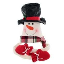 Novelty Christmas Tree Hugger Topper Bendy Arms Elf Santa Snowman -XS Stock Shop XS7239 1 opt