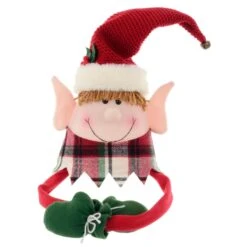 Novelty Christmas Tree Hugger Topper Bendy Arms Elf Santa Snowman -XS Stock Shop XS7240 1 opt