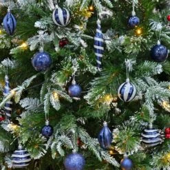 72pc Christmas Tree Baubles Set Mixed Design Decorations -XS Stock Shop XS7260 2 opt