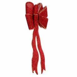 Light Up Christmas Door Bow Decoration Glitter 60cm -XS Stock Shop XS7277 2 opt