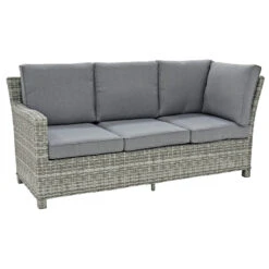 Havana Garden Dining Set Grey Rattan 3 Seater Sofas Table Stools -XS Stock Shop XS7333 3 opt