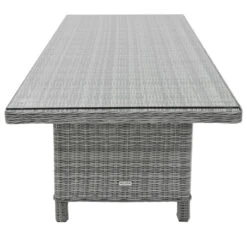 Havana Garden Dining Set Grey Rattan 3 Seater Sofas Table Stools -XS Stock Shop XS7333 5 opt