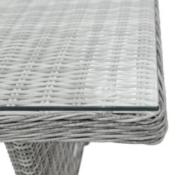 Havana Garden Dining Set Grey Rattan 3 Seater Sofas Table Stools -XS Stock Shop XS7333 6 opt