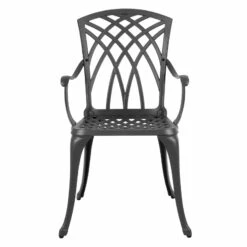 Garden Bistro Set Grey Metal Chairs Table Azuma Denia 16 Garden Bistro Set Grey Metal Chairs Table Azuma Denia -XS Stock Shop XS7348 6 opt
