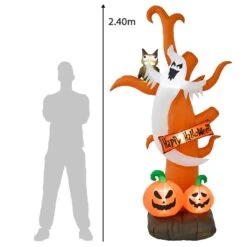 8ft LED Inflatable Tree Ghost Pumpkin Halloween Party Decoration -XS Stock Shop XS7368 5 opt