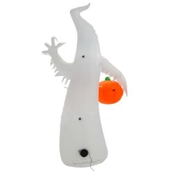 6ft LED Inflatable Ghost With Pumpkin Halloween Party Decoration -XS Stock Shop XS7371 3 opt