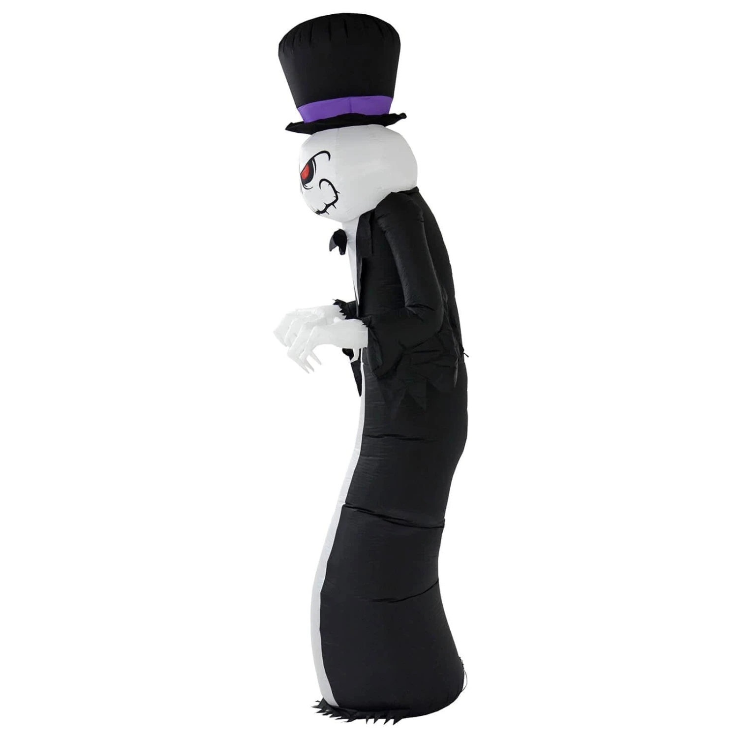 12ft LED Inflatable Ghost Monster Purple Hat Halloween Decoration 2 12ft LED Inflatable Ghost Monster Purple Hat Halloween Decoration - Image 2
