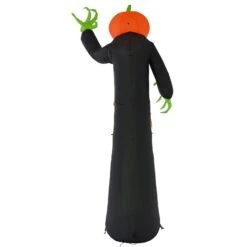 12ft LED Inflatable Pumpkin Monster Green Halloween Decoration -XS Stock Shop XS7374 3 opt