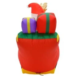 10ft LED Inflatable Santa Sleigh 3 Reindeer Christmas Decoration -XS Stock Shop XS7385 3 opt