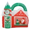 7ft Inflatable Santas Workshop Elf Light Up Christmas Decoration
