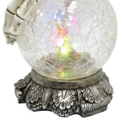 Skeleton Hand LED Crackle Glass Ball Halloween Decoration 20cm -XS Stock Shop XS7408 5 opt