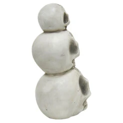 Light Up Skull Stack Colour Change LED Halloween Decoration 30cm -XS Stock Shop XS7409 3 opt