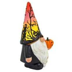 Light Up Halloween Gnome With Pumpkin Figure Decoration 20cm -XS Stock Shop XS7411 2 opt