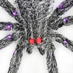 5ft LED Giant Spider Outdoor Halloween Prop Purple Red Lights -XS Stock Shop XS7417 3 opt
