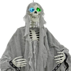 6ft Hanging Skeleton With Chains Light Up Eyes Decoration -XS Stock Shop XS7447 2 opt