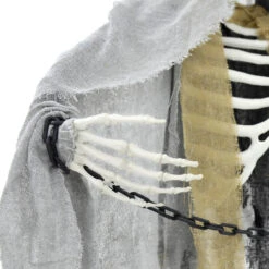 5ft Hanging Skeleton Flashing Eyes Chains Grey Decoration -XS Stock Shop XS7449 3 opt