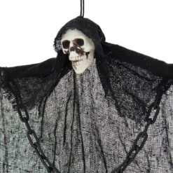 Hanging Skeleton With Chains Black Robe Ghost Decoration 60cm 6 Hanging Skeleton With Chains Black Robe Ghost Decoration 60cm -XS Stock Shop XS7456 2 opt
