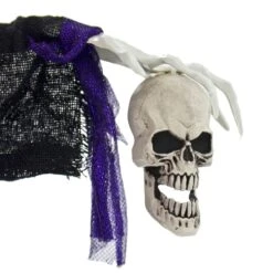 4ft Hanging Witch Light Up Eyes Sounds Halloween Decoration -XS Stock Shop XS7458 5 opt