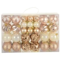 67pc Christmas Tree Baubles Set Mixed Size Design Decorations -XS Stock Shop XS7480 1 opt