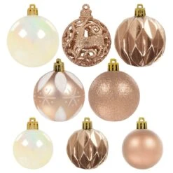 67pc Christmas Tree Baubles Set Mixed Size Design Decorations -XS Stock Shop XS7480 1a opt