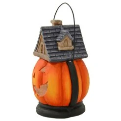 Pumpkin House Lantern Candle Holder Halloween Decoration 38cm 7 Pumpkin House Lantern Candle Holder Halloween Decoration 38cm -XS Stock Shop XS7493 2 opt