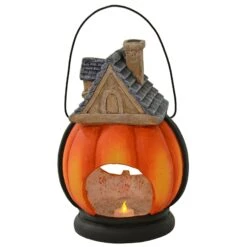 Pumpkin House Lantern Candle Holder Halloween Decoration 38cm 8 Pumpkin House Lantern Candle Holder Halloween Decoration 38cm -XS Stock Shop XS7493 3 opt