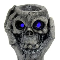 Light Up Skull Hand Candy Holder Halloween Decoration Grey 29cm -XS Stock Shop XS7494 5 opt
