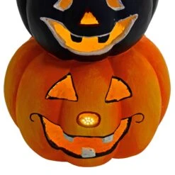 LED Pumpkin Lantern Stack Trio Halloween Decoration 60cm -XS Stock Shop XS7495 4 opt
