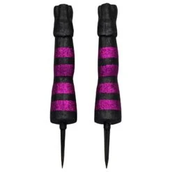 Witch Legs Halloween Decoration Purple Glitter Garden Stakes 45cm -XS Stock Shop XS7569 3 opt