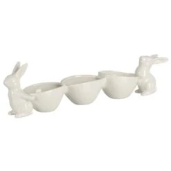 White Rabbits With Easter Egg Candy Bowls Table Decoration -XS Stock Shop XS7587 3 opt