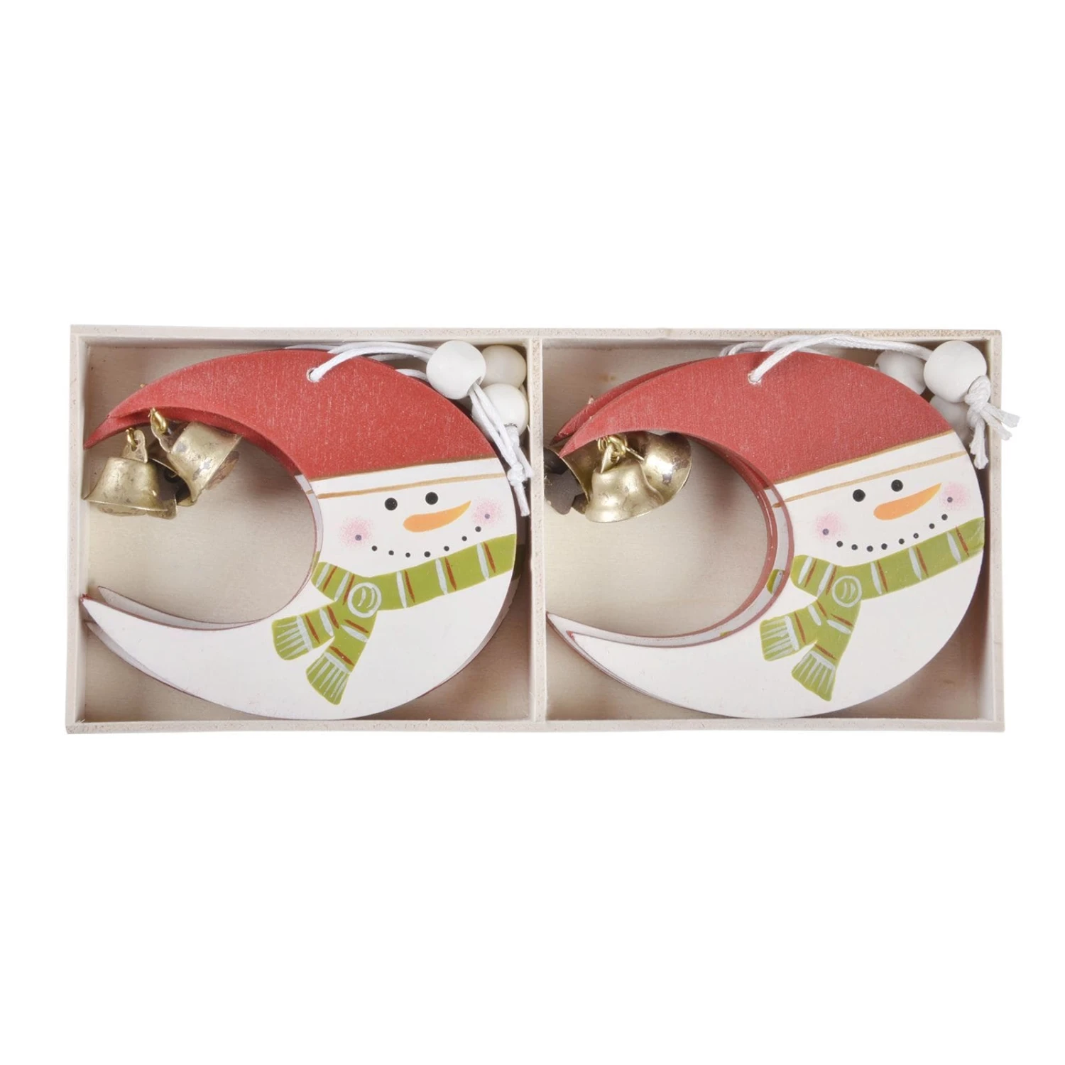 Set Of 6 Novelty Snowman Christmas Tree Decorations Boxed 8 Set Of 6 Novelty Snowman Christmas Tree Decorations Boxed - Image 8