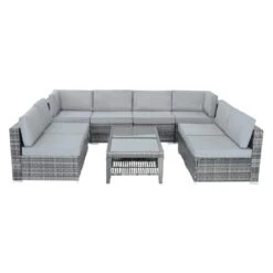 Monaco 10pc Garden Sofa Set Grey Rattan Patio Furniture -XS Stock Shop monaco 10 72643.1590745508.1100.1100